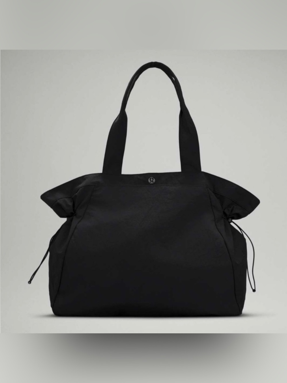 Lululemon Black Side Cinch Shopping Bag 18L